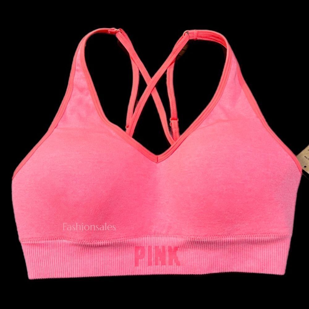 Victorias Secret Pink Active Seamless Air Lightly Lined Padded Gym sport Bra S